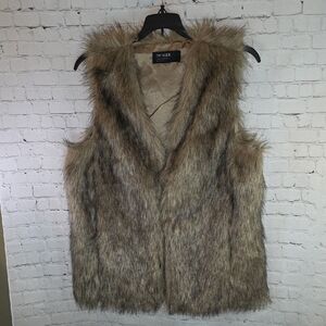 Escalier Women's Faux Fur‎ Vest XL
